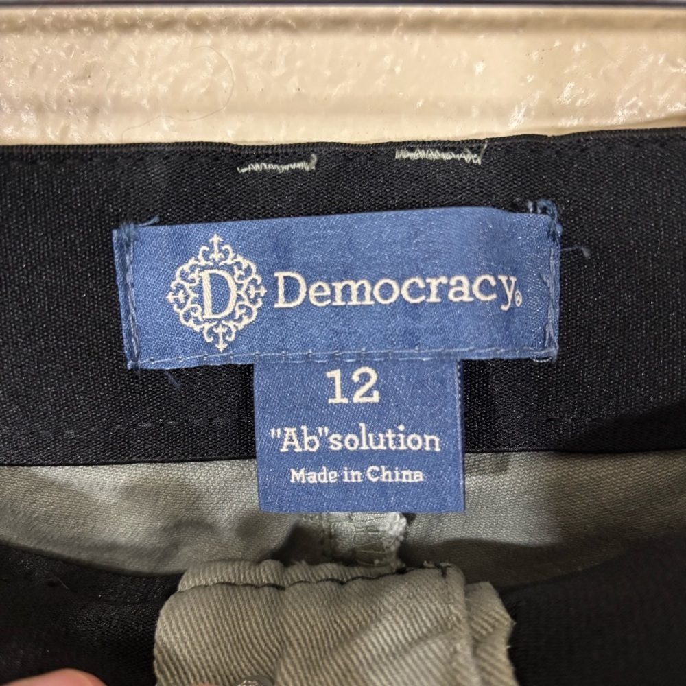 Democracy “Ab” Solution Green Denim Jeans Size 12 - Picture 4 of 7